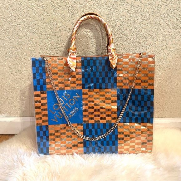 Louis Vuitton Handbags - Louis Vuitton LV Limited Edition Shopping Bag withTPU/CPV Cover ToteCrossbodyBag